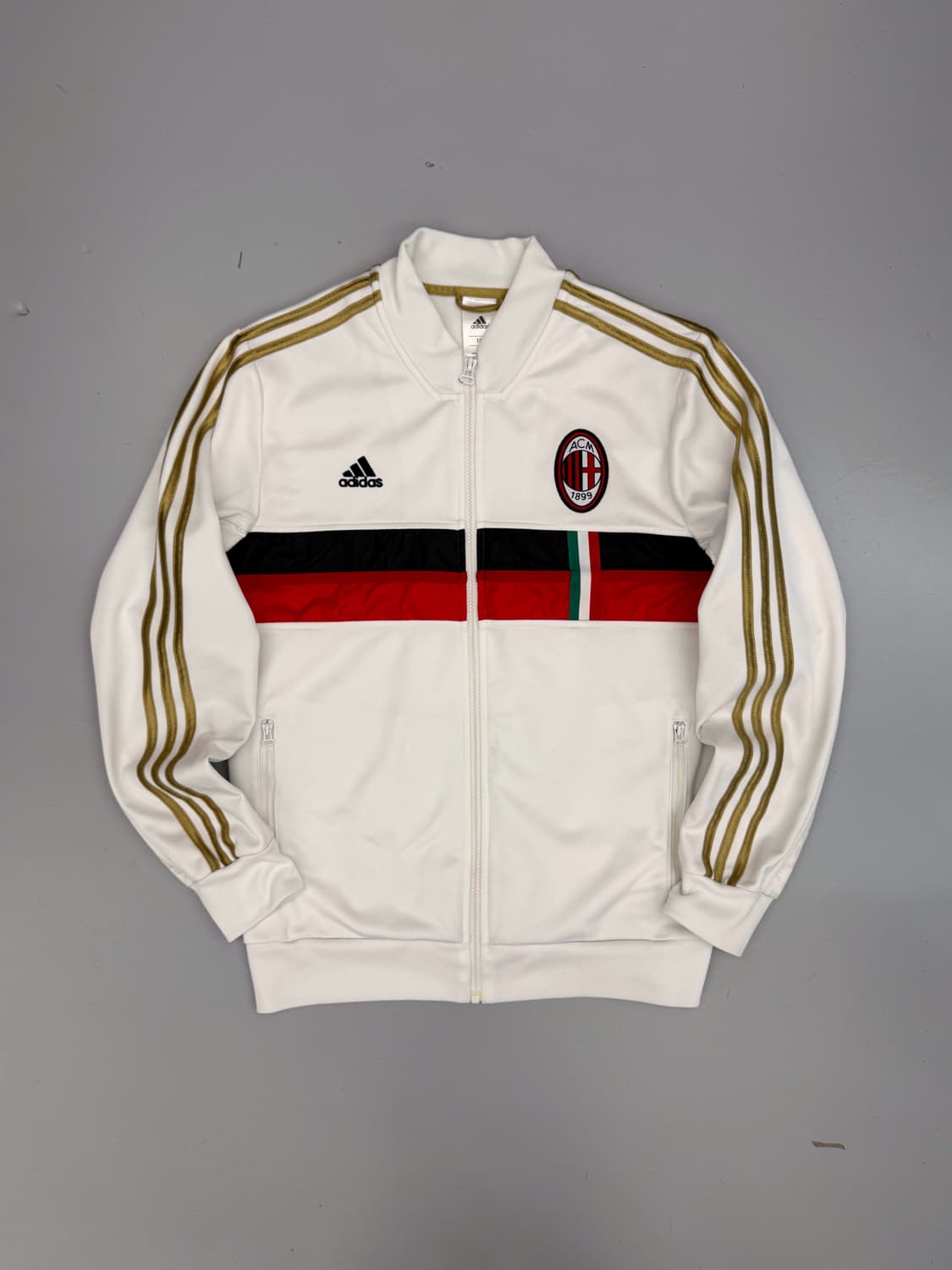 아디다스 AC밀란 14-15시즌 화이트 골드 트랙 져지 상품이미지1