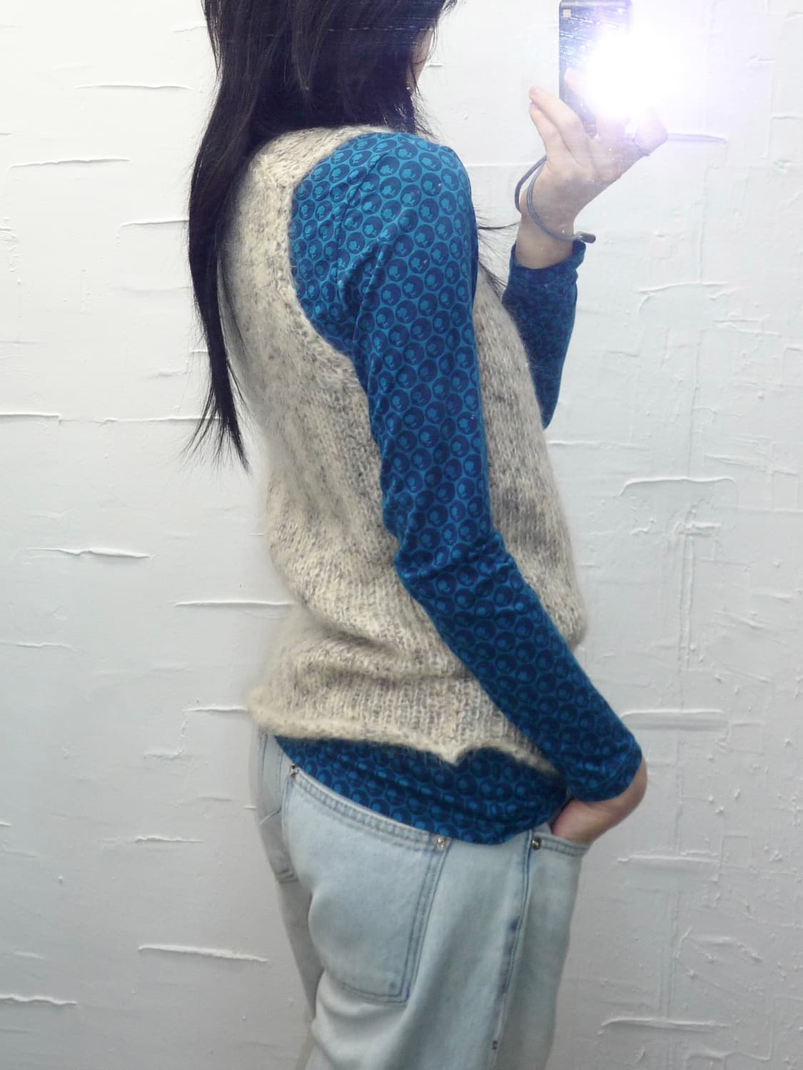 Ivory knit vest 상품이미지6