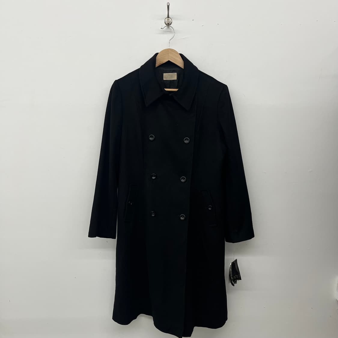 캐시미어100 더블 버튼 롱 코트 여m 상품이미지1