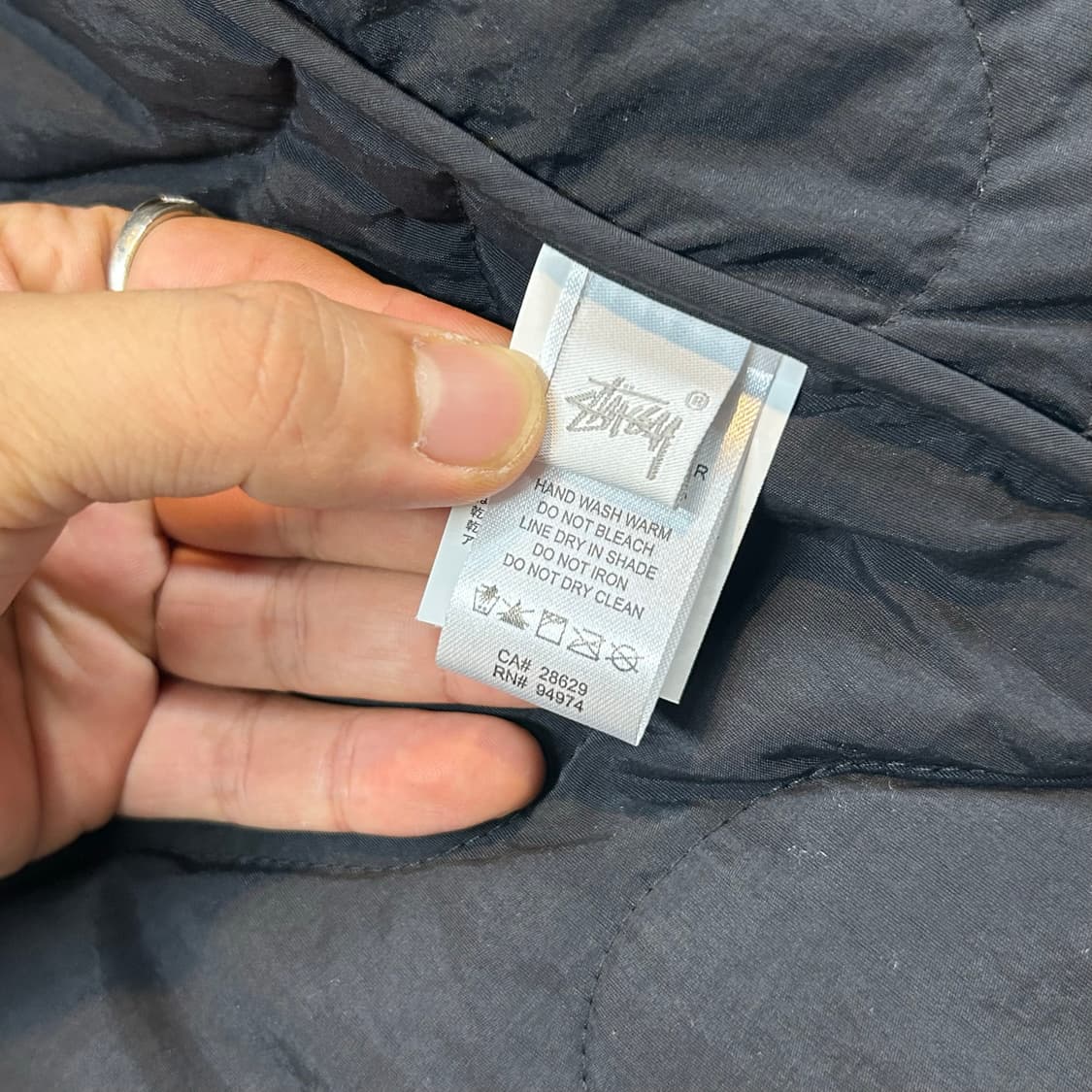 L) 스투시 퀼팅 조끼 베스트 블랙 상품이미지8