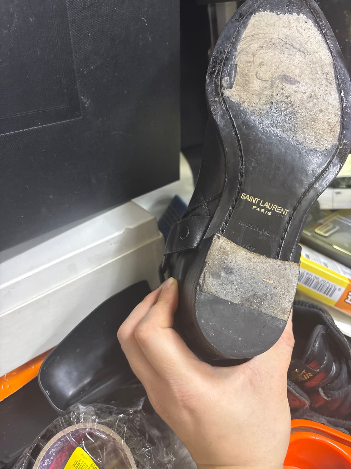 16f/w 에디슬리먼 생로랑 와이어링 부츠 박스포함 40.5 상품이미지10