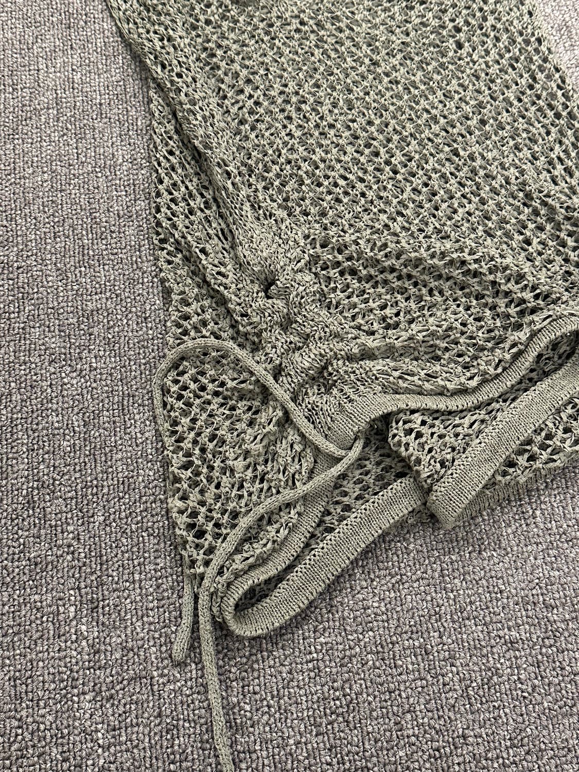 OS)Japanese vintage 여성 브라운 그물 나시 상품이미지5