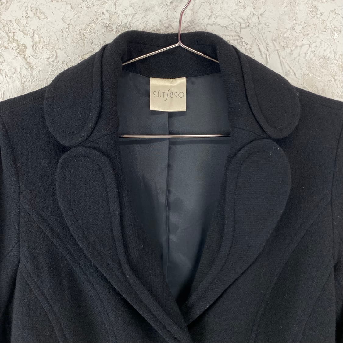 SUTSESO 트리클 패치드 카라 울 블렌드 블레이저 상품이미지2
