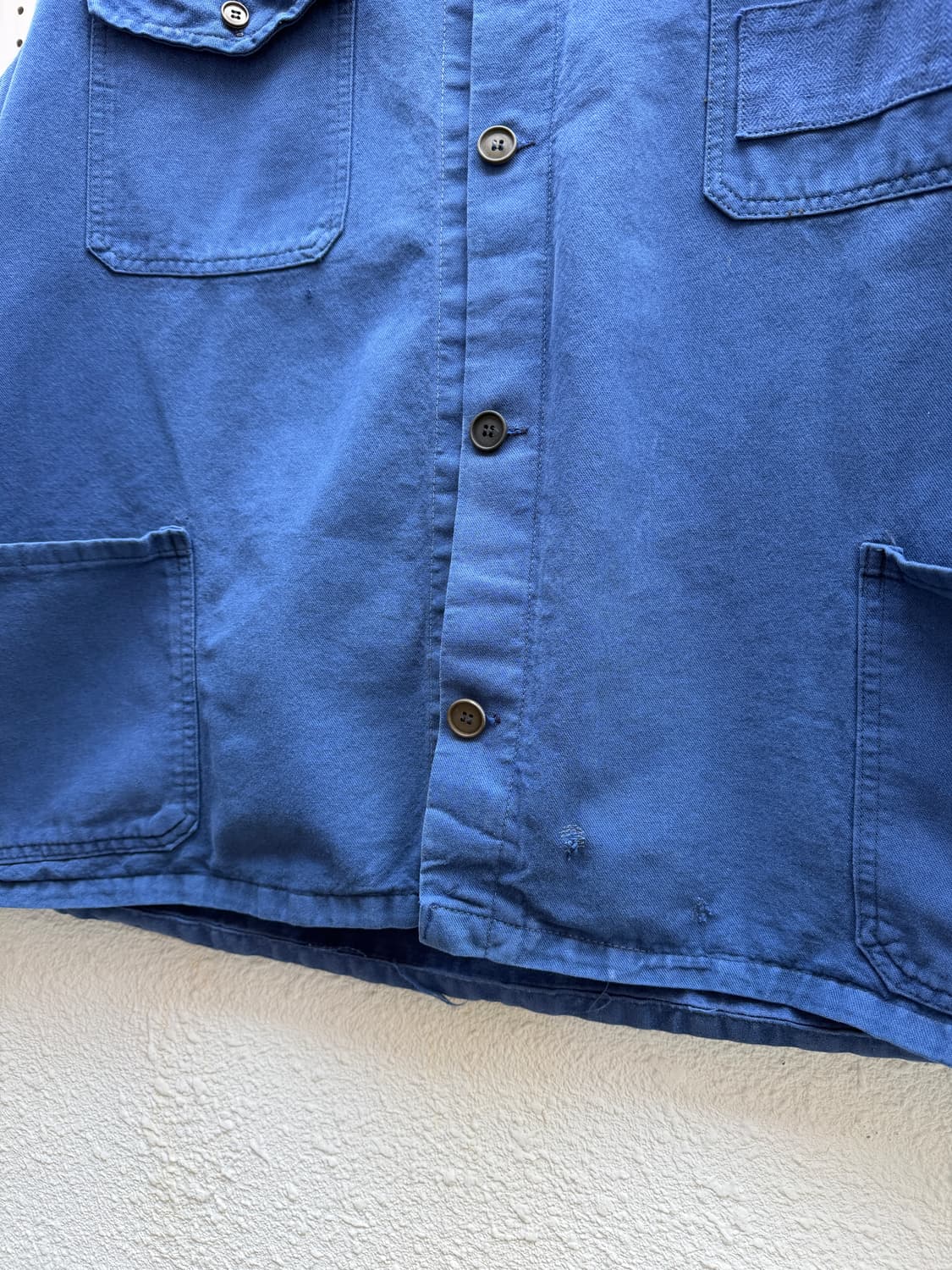 WASHED BLUE BELTED 4 POCKET 빈티지 프렌치워크자켓 상품이미지7