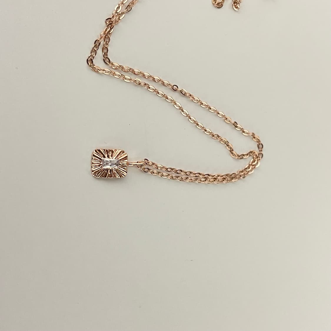 새상품) 전체 925실버 로즈골드 도금된 925은 목걸이 상품이미지5
