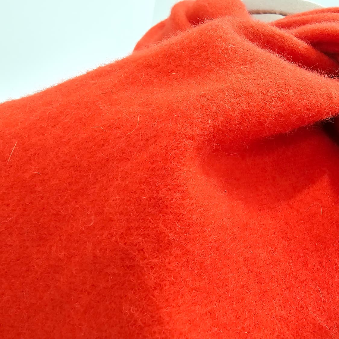 스코틀랜드산 울 100% 주황빛 롱 머플러 남녀공용 상품이미지8