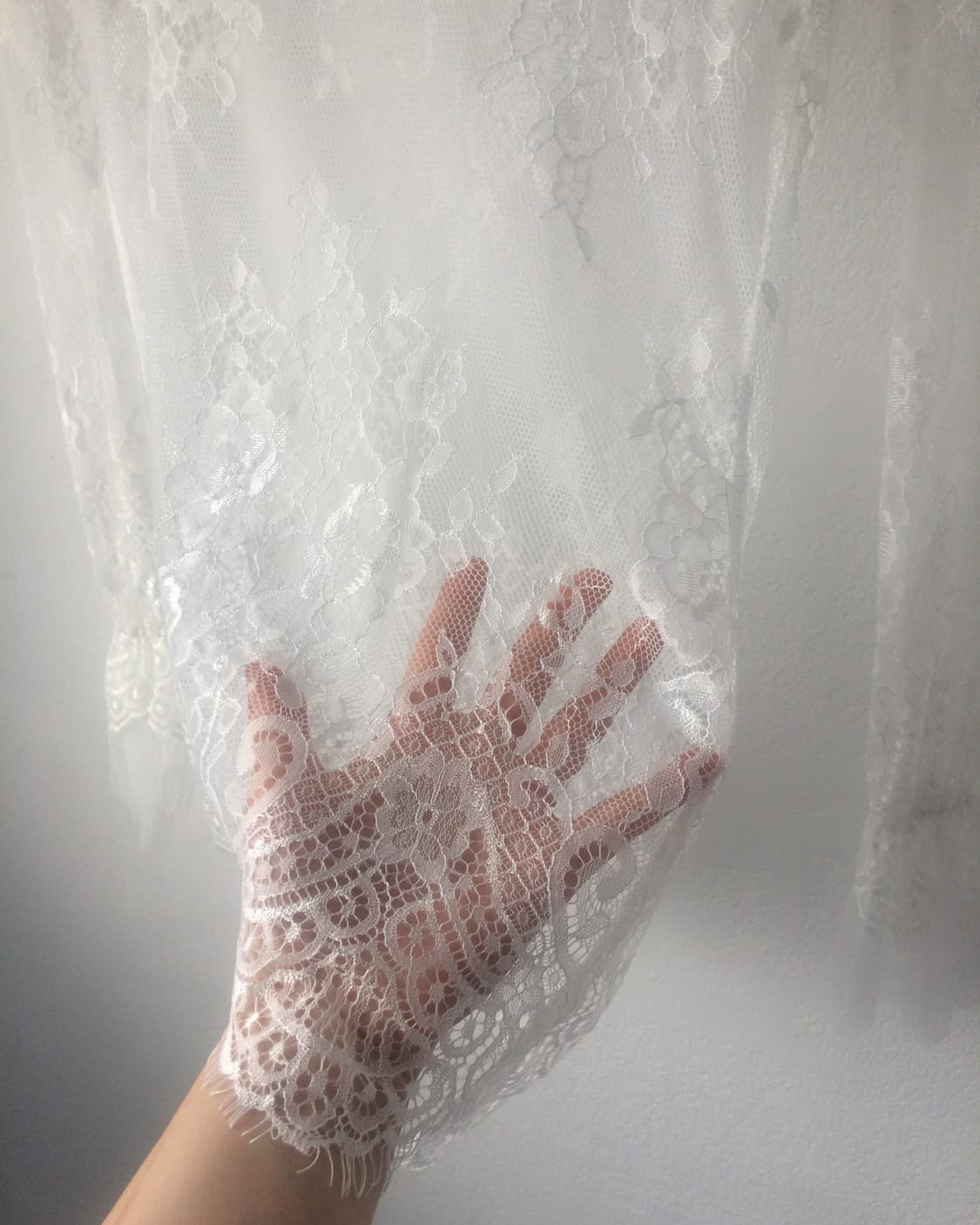 Lace see through blouse 상품이미지5