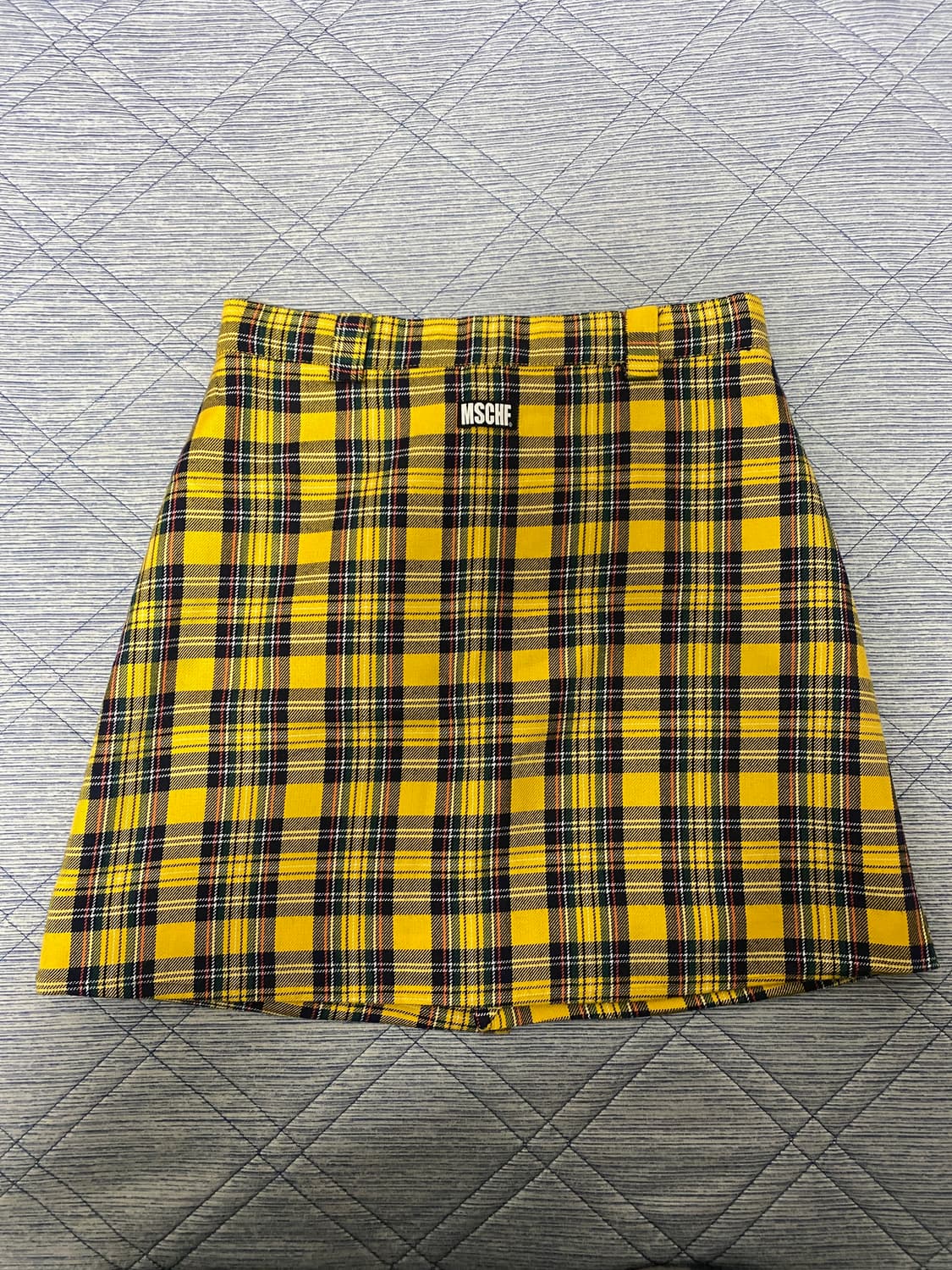 미스치프 구형 버튼업 체크 스커트 상품이미지2