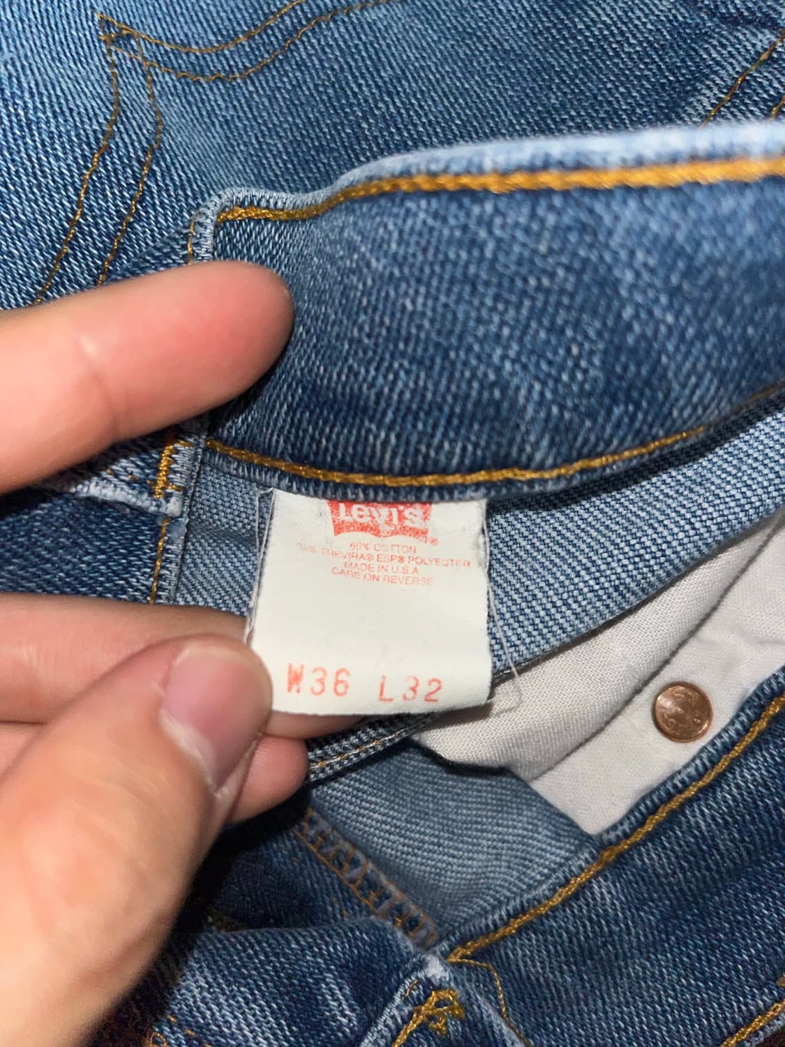 90s 리바이스 made in usa 오렌지탭 36 32 상품이미지10