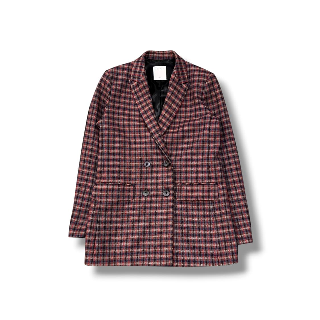  산드로 체크 더블 블레이저 y14022 상품이미지2