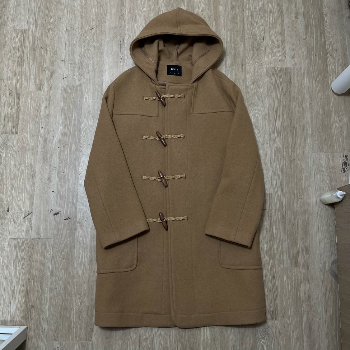 닉스 스탠다드 후드 더플 떡볶이코트 S/90  상품이미지1