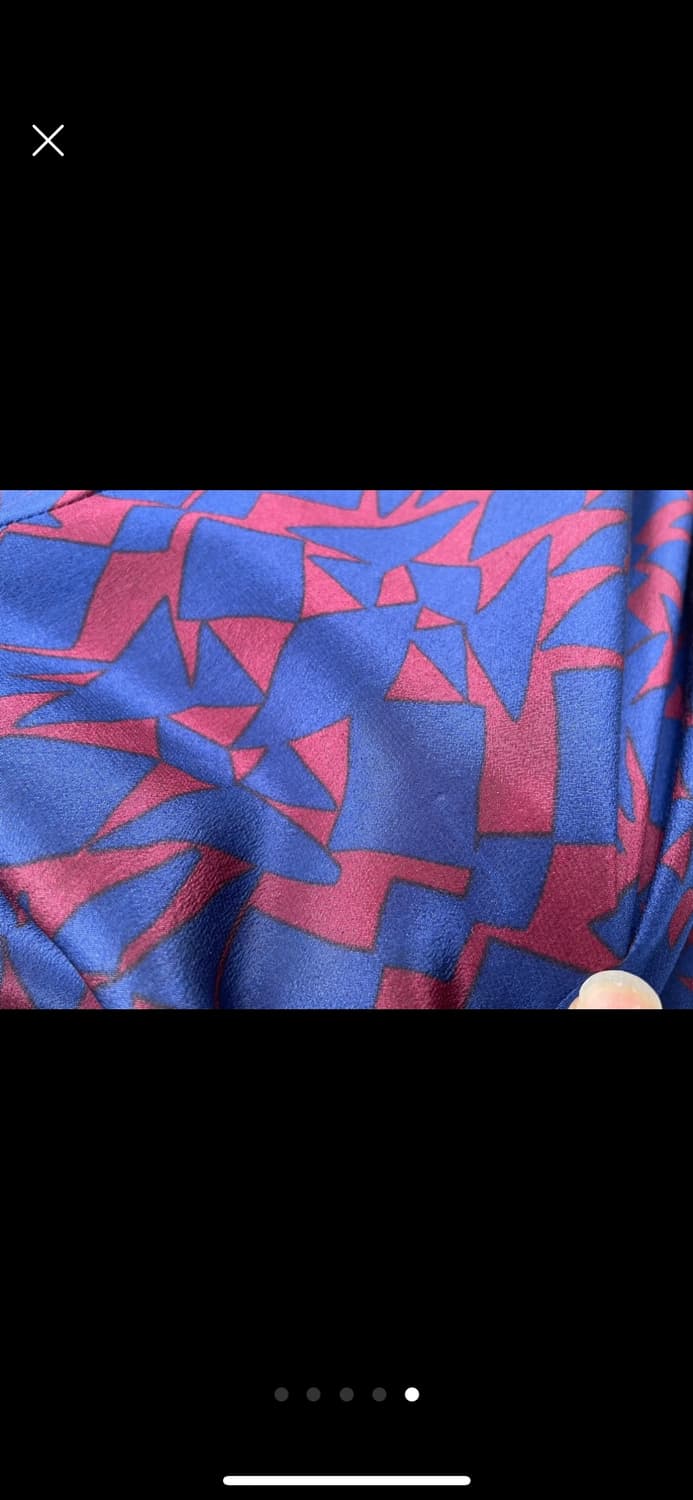 신품) 자라 우먼 실크 100% 패턴 원피스  상품이미지5