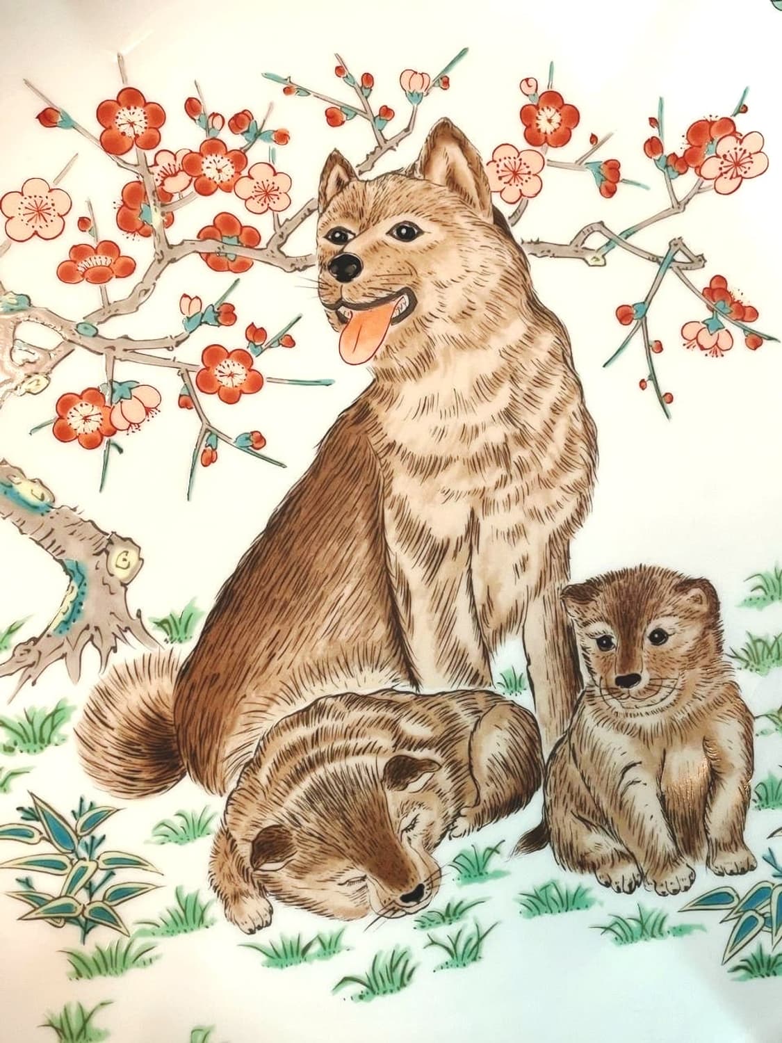 🐶 [Vintage] Japan Arita Puppy Family Or 상품이미지1