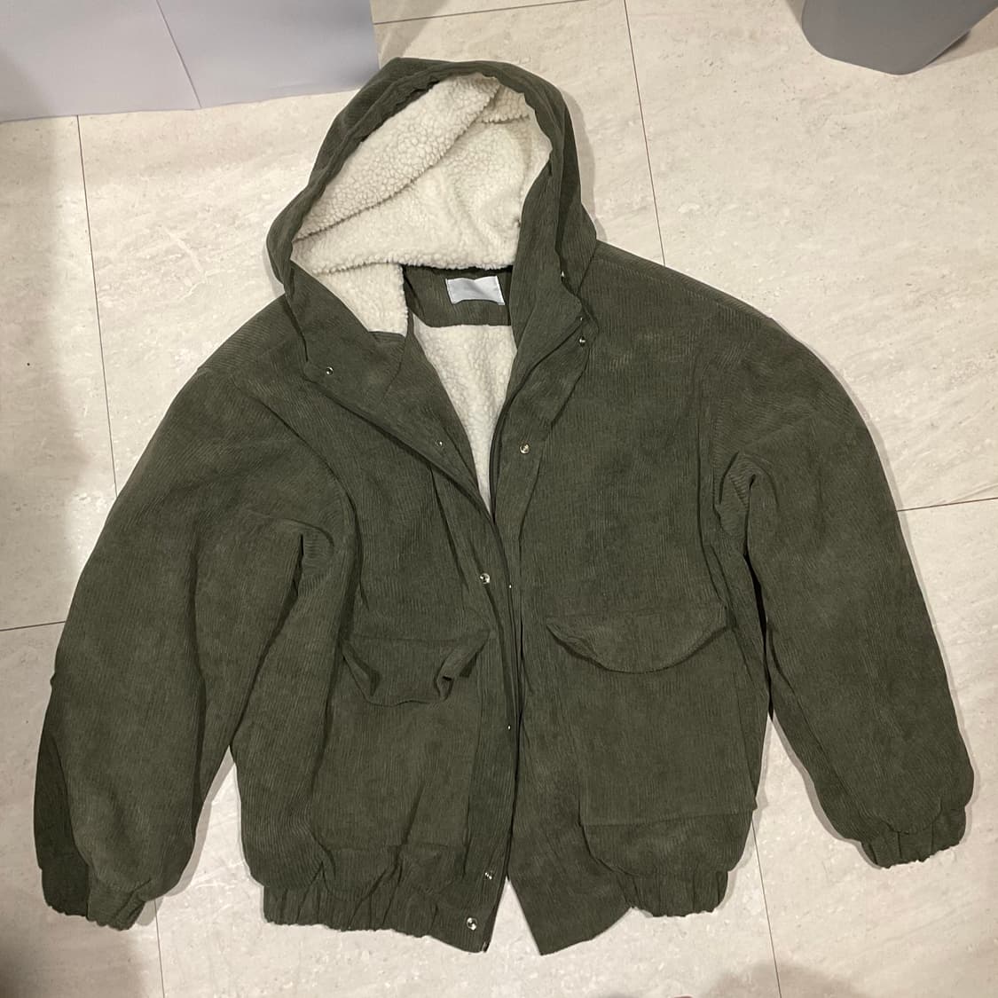 디서먼트 넘버잭 코듀로이 후드 자켓 카키 상품이미지1