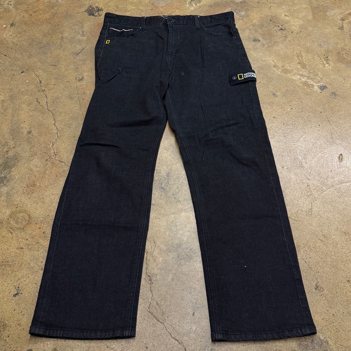 [정품/86] 내셔널지오그래픽 블랙 데님 바지 b17 상품이미지2