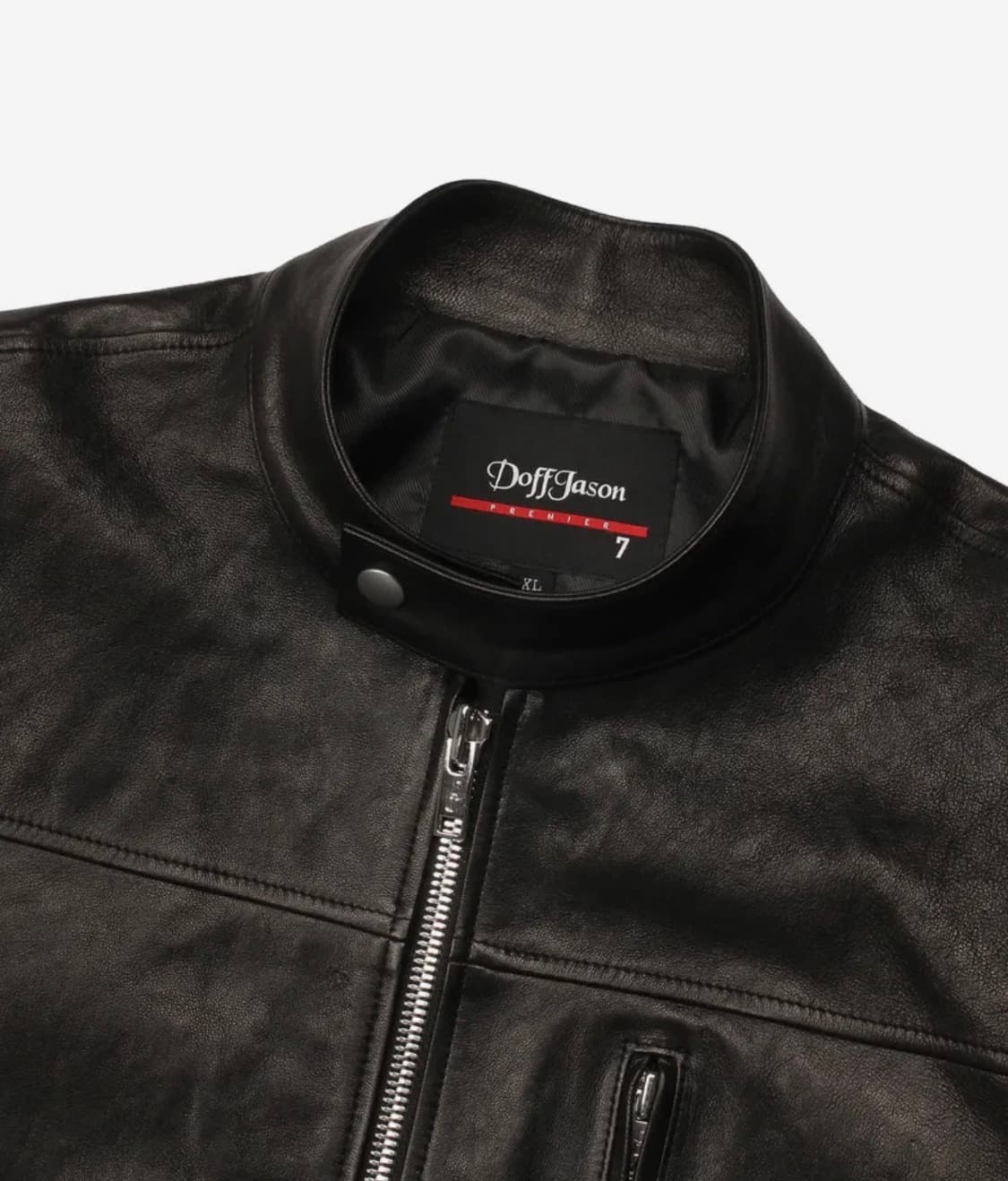 도프제이슨 스탠드카라 레더자켓 상품이미지3