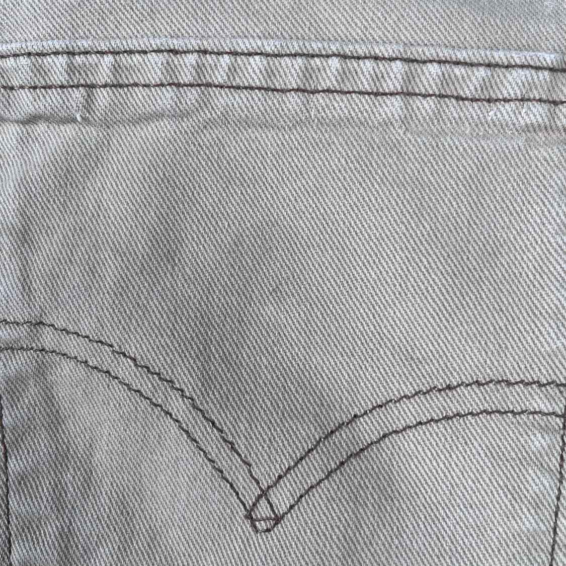 빈티지 리바이스 565 루즈핏 와이드 레그 데님 베이지 상품이미지8