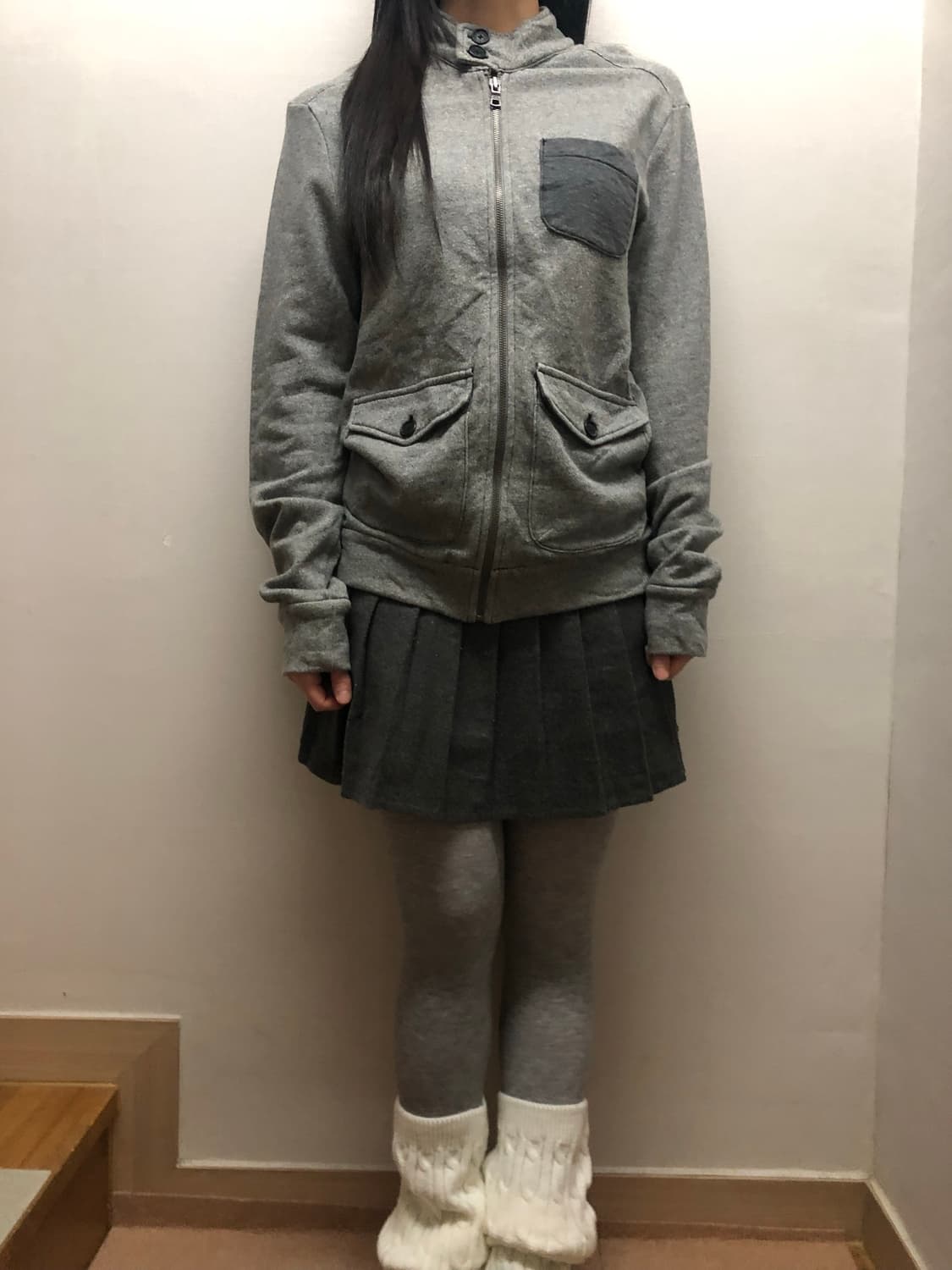 빈티지 아르마니 익스체인지 그레이 집업 상품이미지3