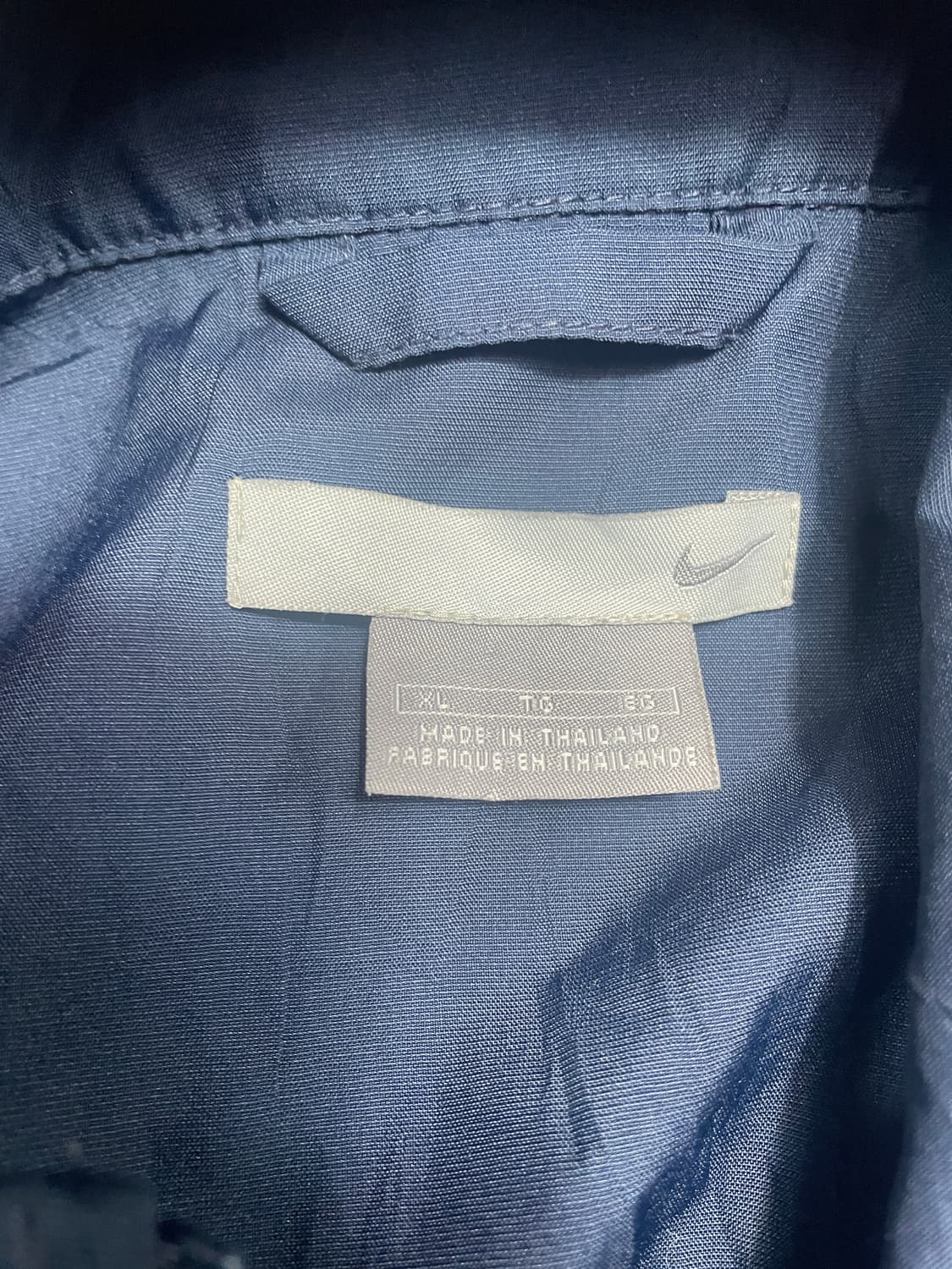00s 나이키 올드스쿨 네이비 화이트 오버핏 바람막이 XL 상품이미지4