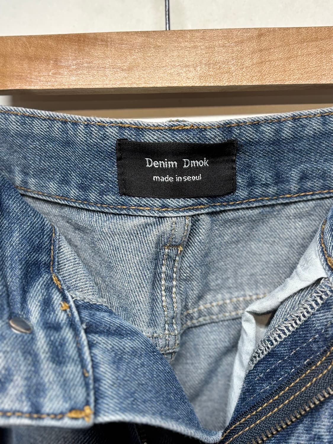 D Mok 데님 와이드 반바지 상품이미지5