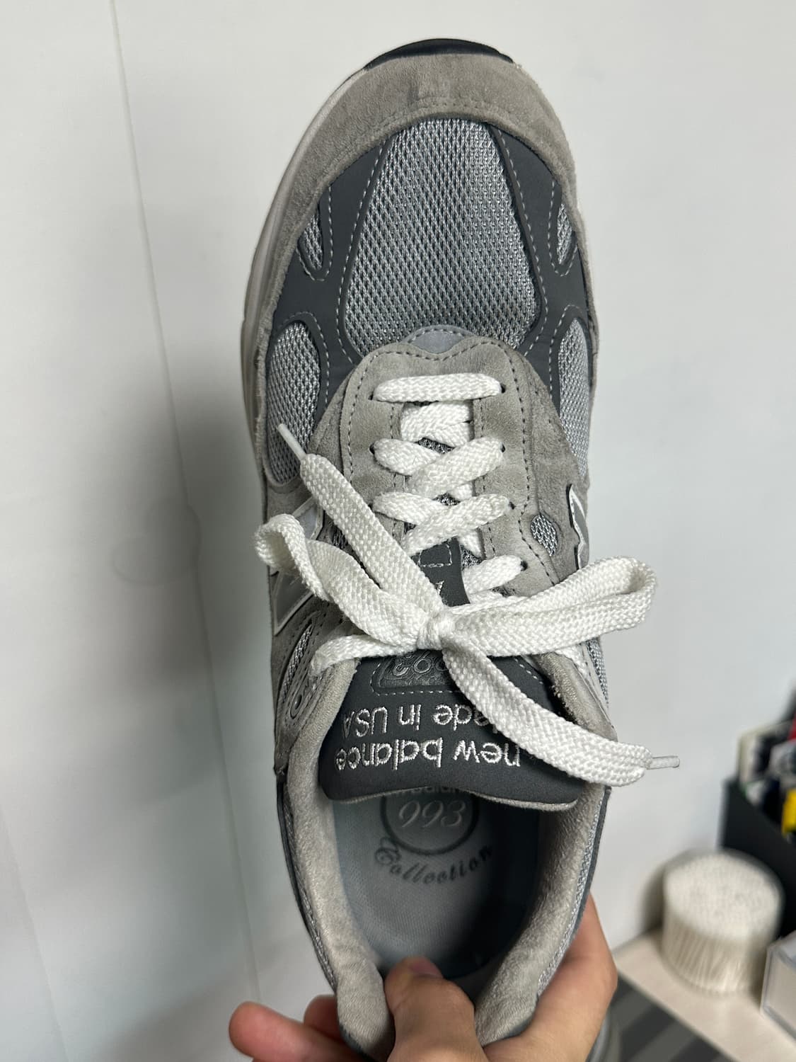 뉴발란스 993 그레이 285(크림 택o) 상품이미지4