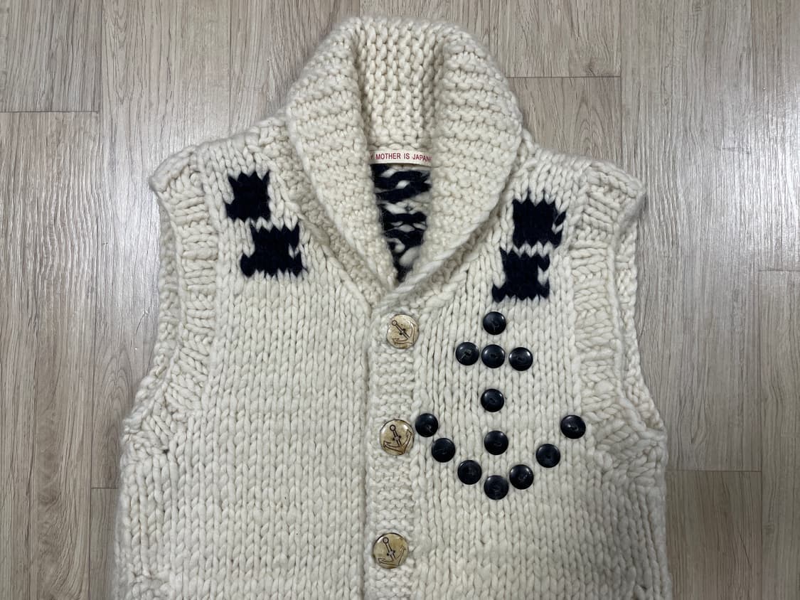 55) 여성 해군패턴 숄카라 코위찬 베스트(네팔제) 상품이미지6