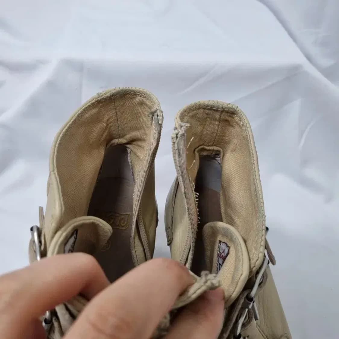 38 245 아쉬 ASH 애쉬 텔마 레더 웨지 힐 스니커즈 베이지 상품이미지6