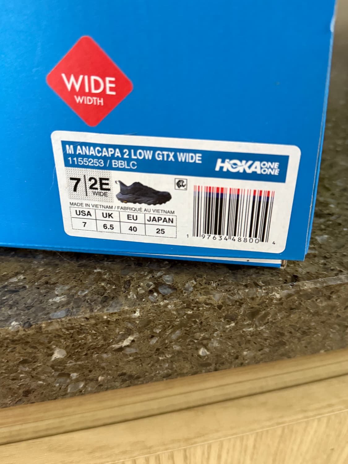 호카 아마카파2 로우 블랙 남성용 250 상품이미지3