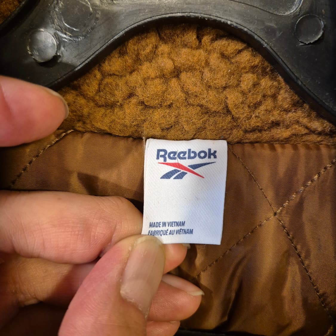 여성-M 리복 브라운 롱 후리스자켓 상품이미지3