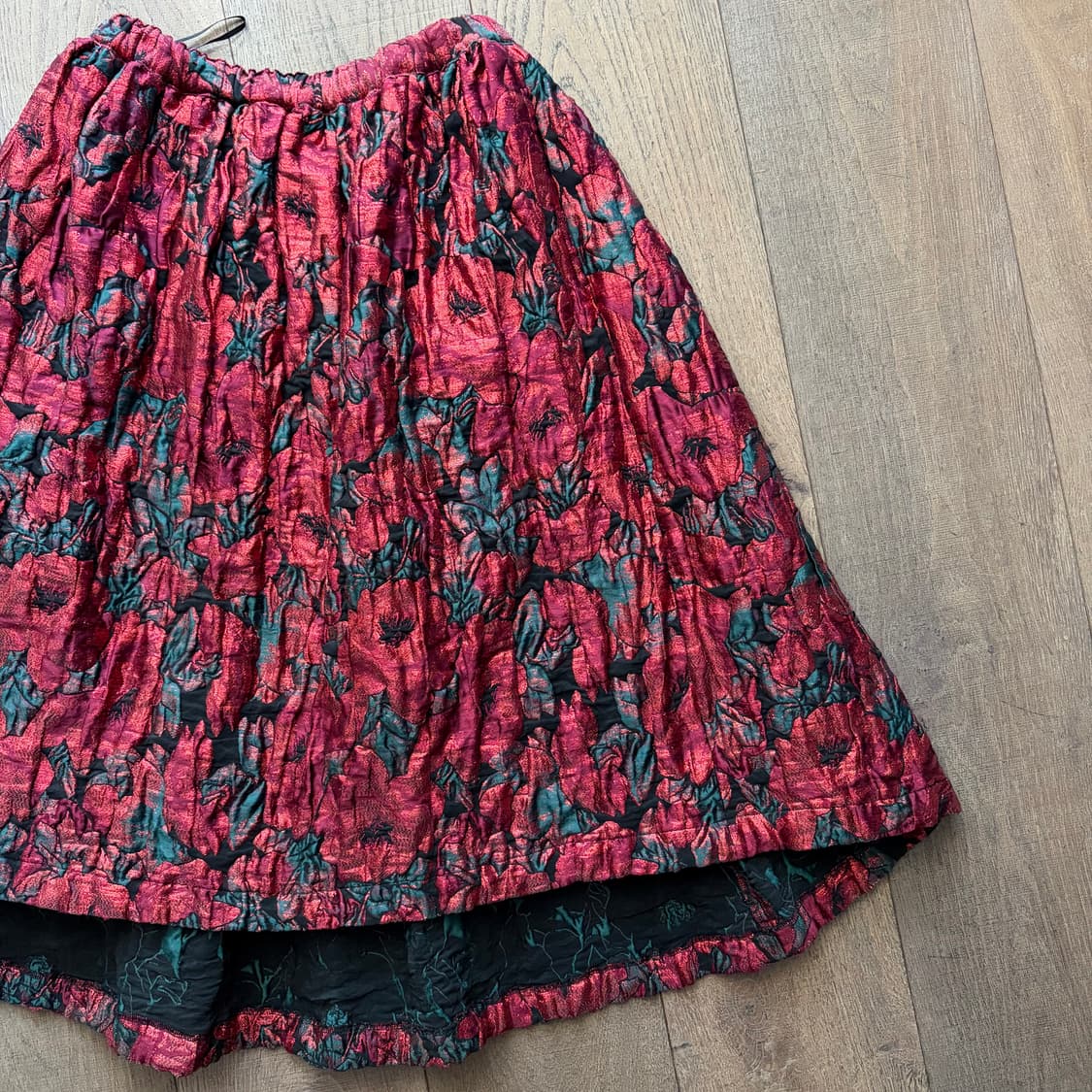 Floral Jacquard Texture Volume Skirt 상품이미지8