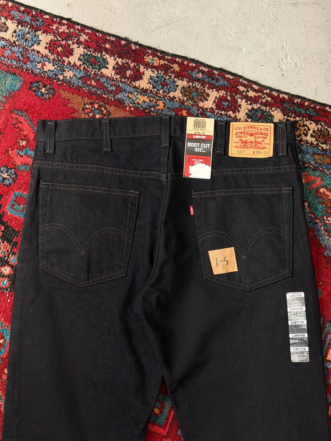 *데드스탁* 00's 빈티지 리바이스 517 블랙 부츠컷 플레어진 상품이미지7