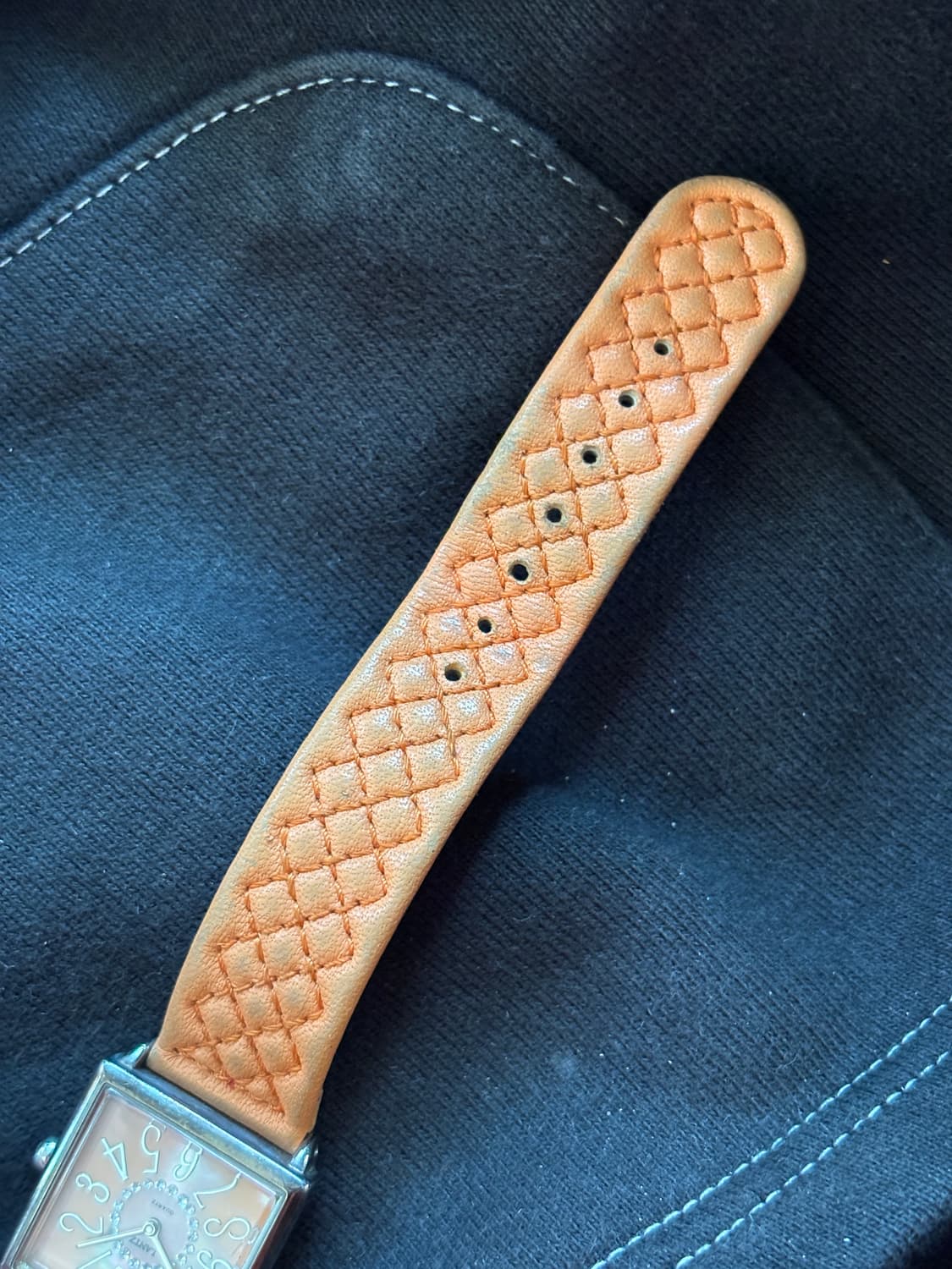 vintage Lantz quartz leather watch 상품이미지4