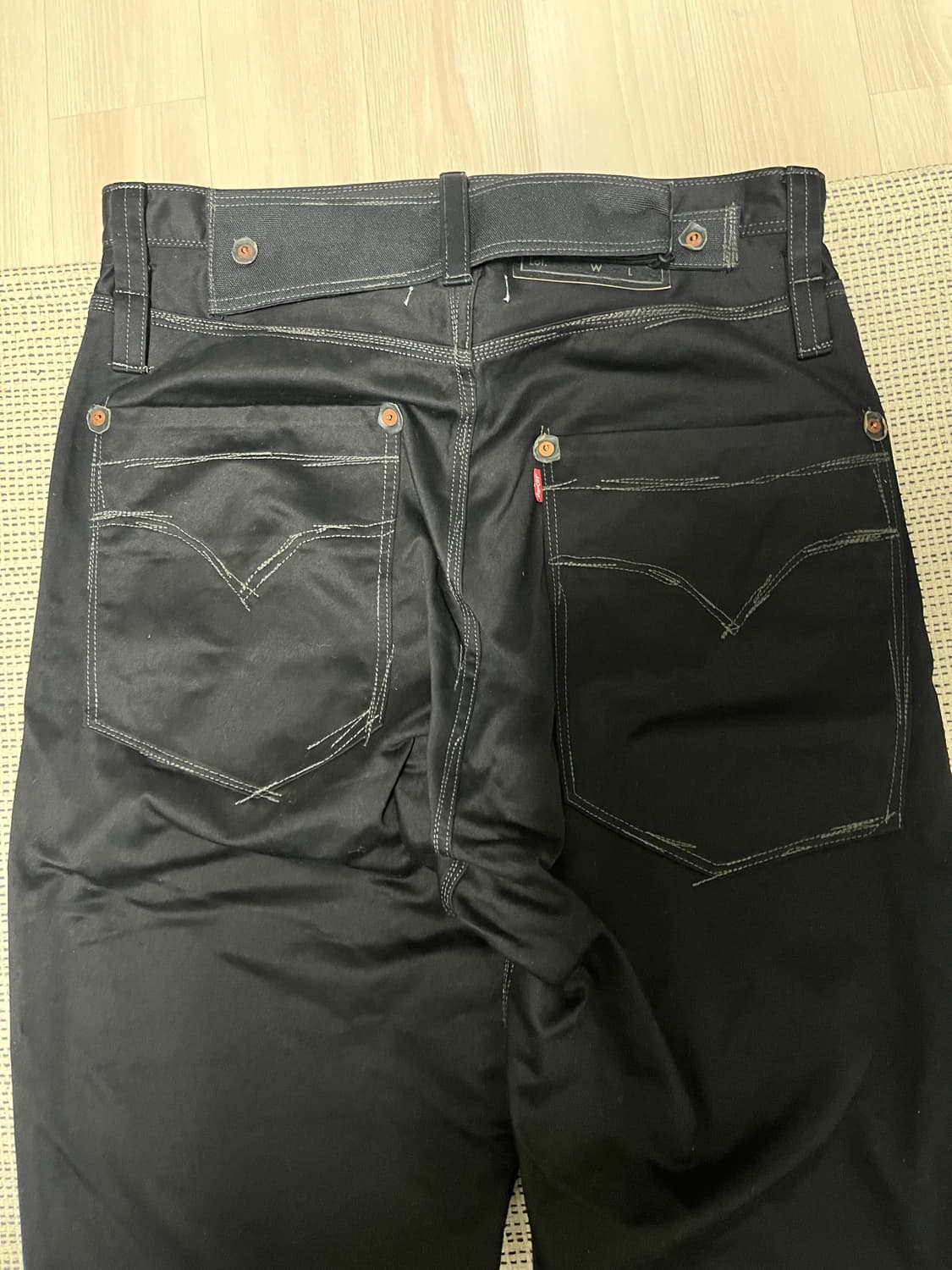 리바이스 준야와타나베 블랙 데님 상품이미지5