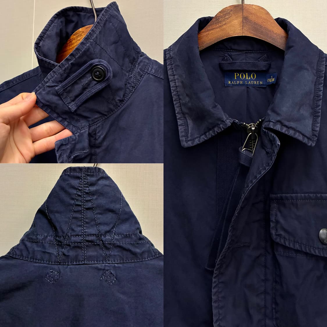 (S)폴로랄프로렌 코튼 USN A-2 밀리터리 덱자켓 네이비 상품이미지4