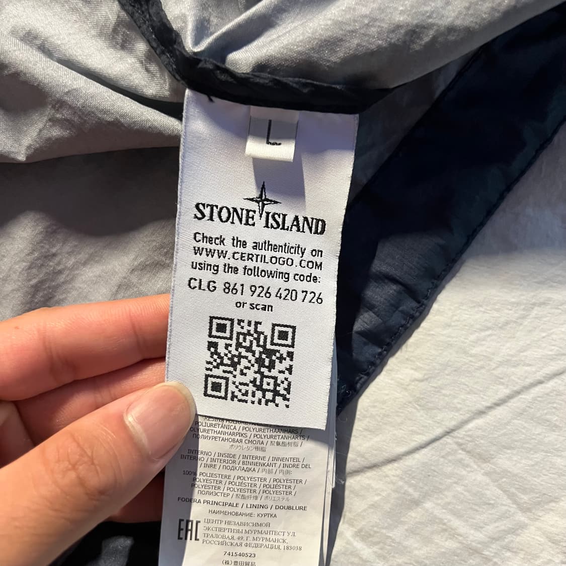 {상태S급/오케이몰판} 스톤아일랜드 맴브라나 3L TC 바람막이 자켓 상품이미지3