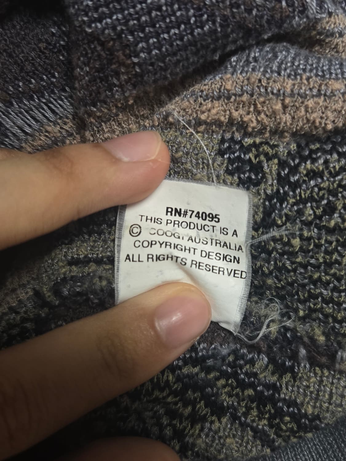 쿠지 googi 빈티지 자카드 니트 상품이미지6