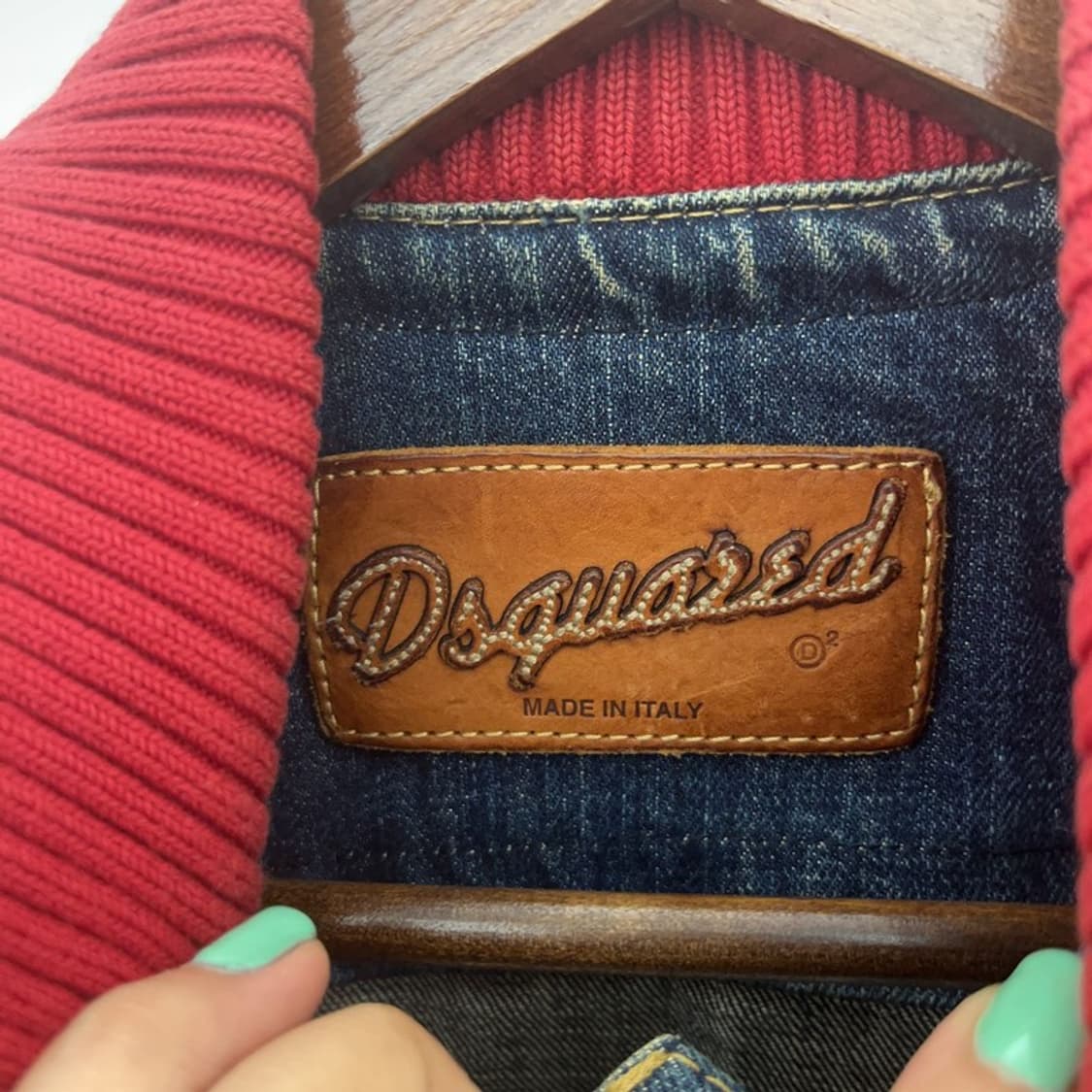 디스퀘어드2 올드스쿨 90's 트러커 체크 데님 청자켓 90 C06622 상품이미지5