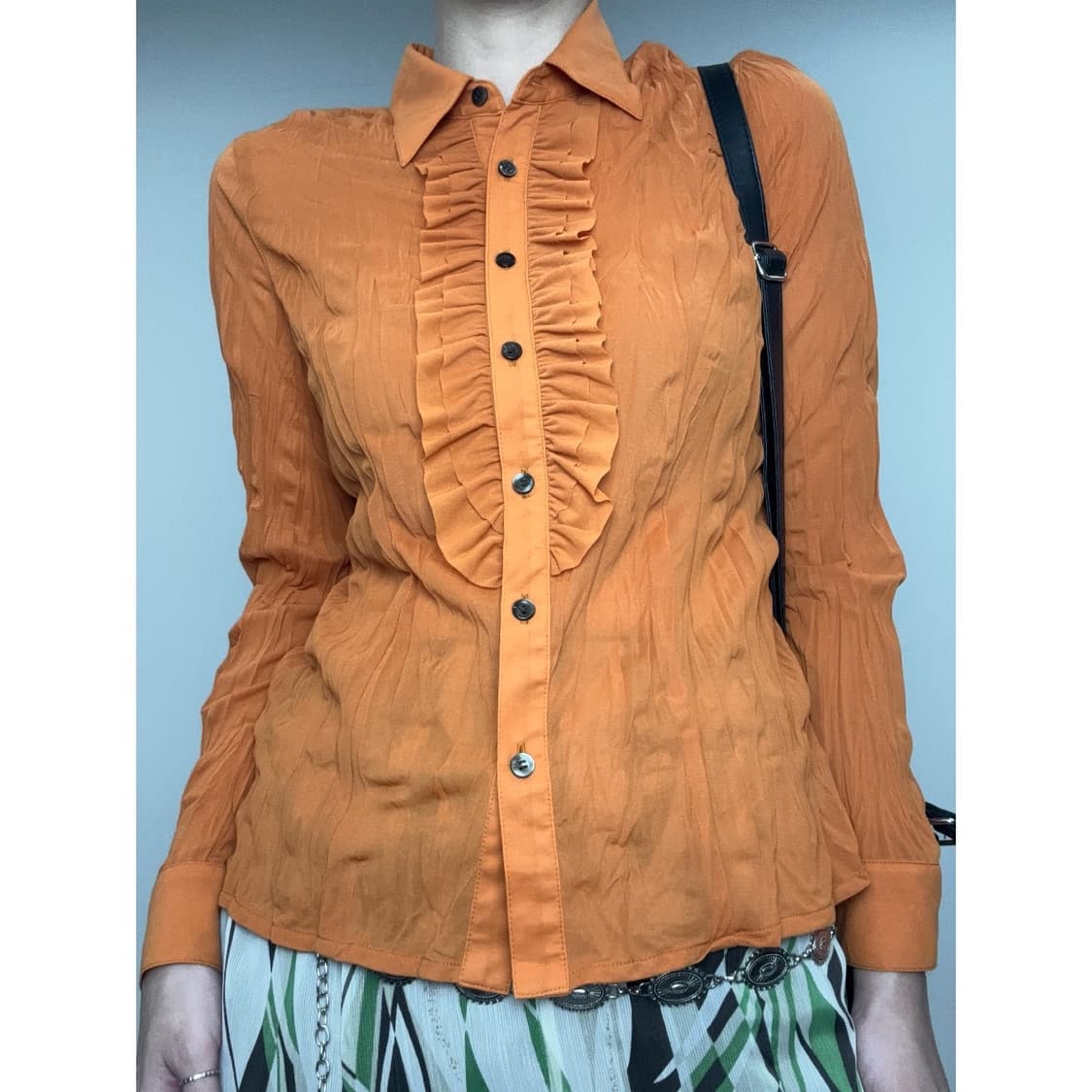 빈티지 플리츠 블라우스 상품이미지1