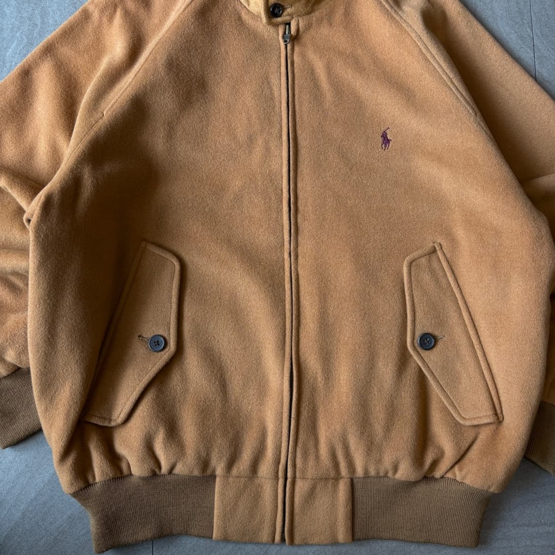 폴로 정품 두산 정품 브라운 울 바라쿠다 자켓 상품이미지3