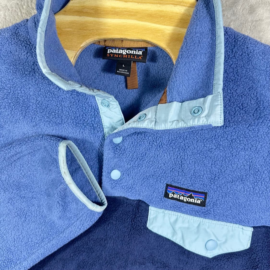10s 파타고니아 신칠라 스냅-T 블루/네이비 상품이미지2
