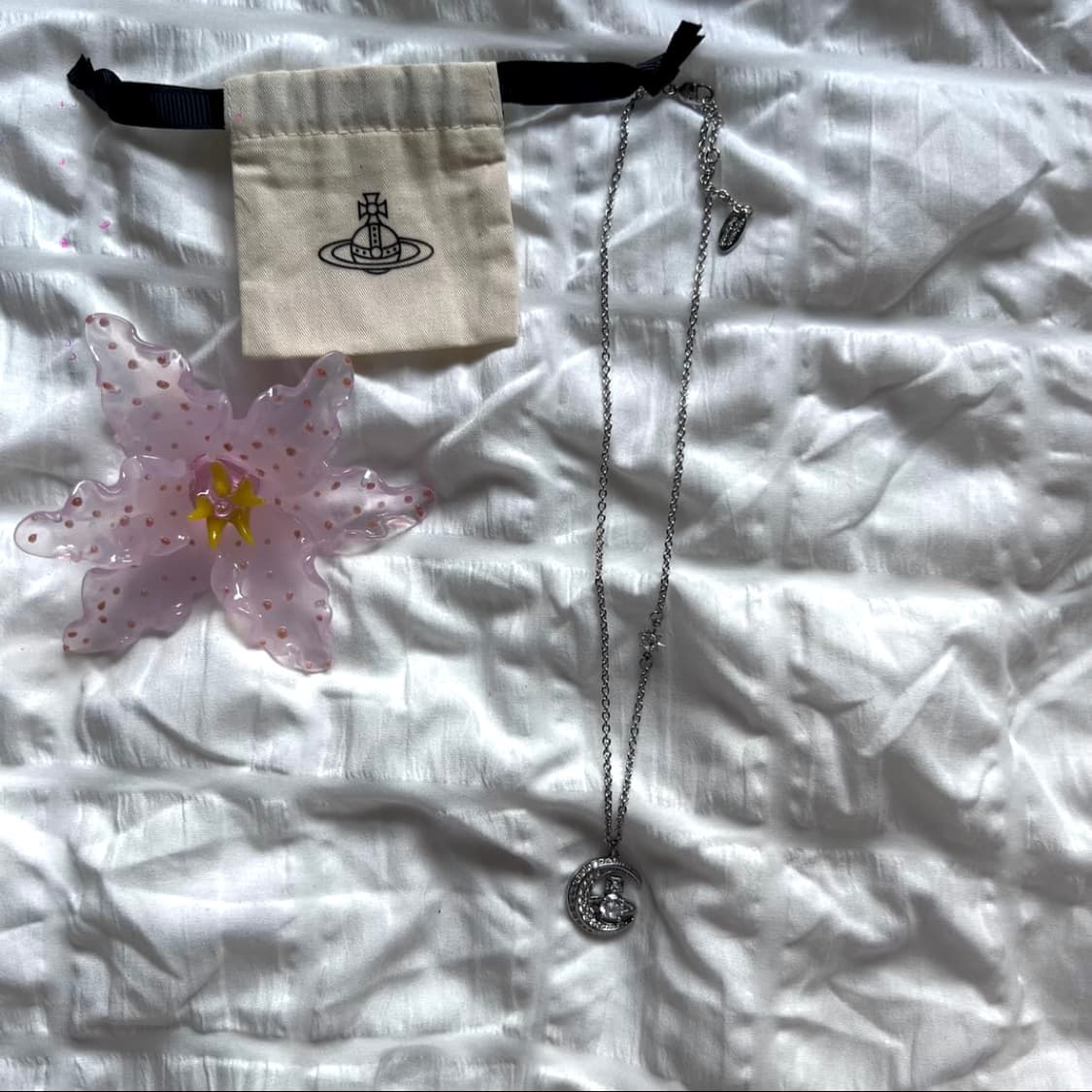 비비안웨스트우드 아카이브 달과별 지르코니아 큐빅 도리나 팬던트 목걸이 상품이미지7