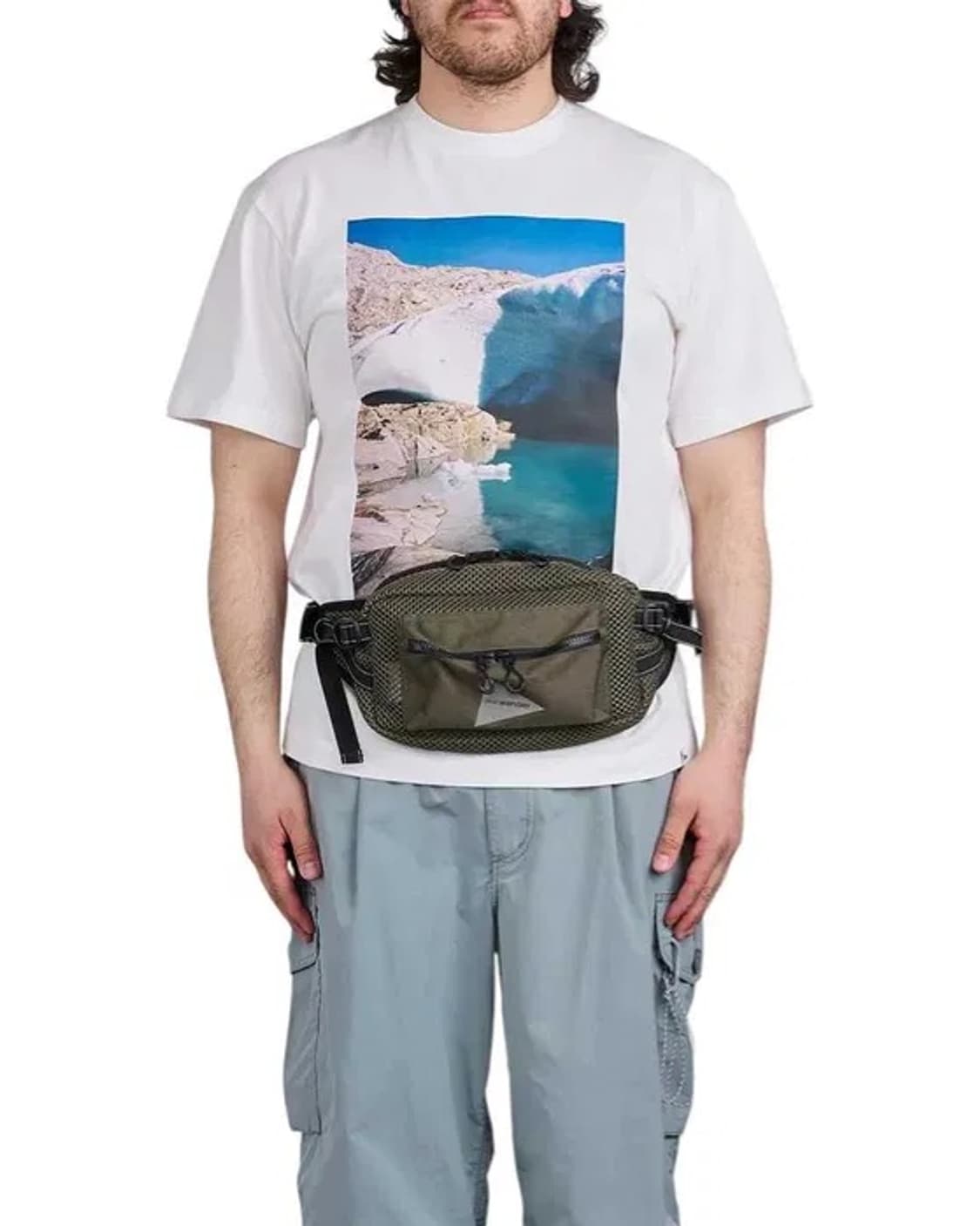 (새상품) 앤드원더 3D 매쉬 웨이스트 백 상품이미지2