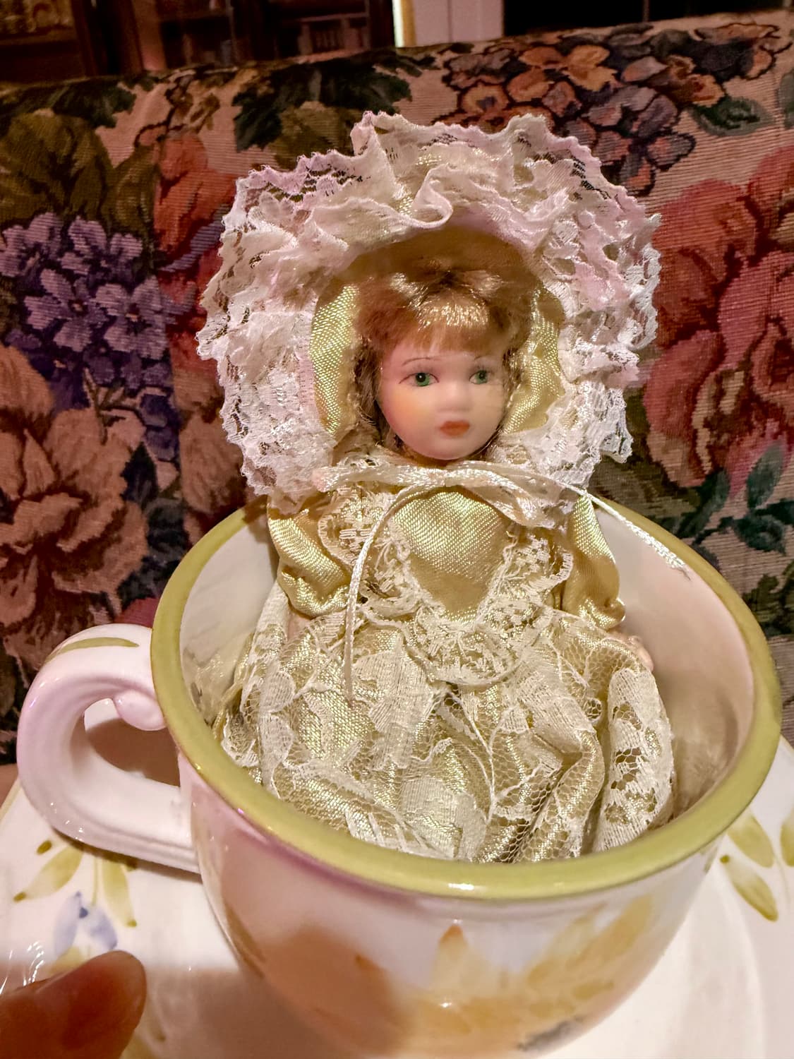 빈티지돌 포슬린 티컵 미니 인형 키덜트 빈티지토이 상품이미지4