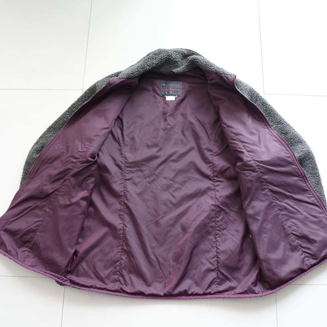 90s 엘엘빈 콜롬비아 쉐르파 딥파일 플리스 자켓 MADE IN USA 상품이미지6