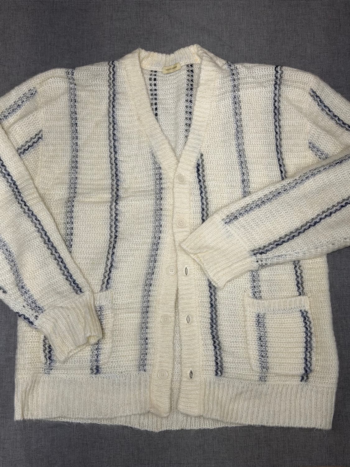 [L] 예스터데이투모로우 모헤어 가디건 화이트 상품이미지5