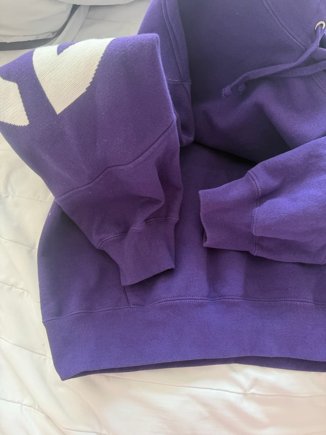 슈프림 빅 로고 자카드 후드 스웨트셔츠 퍼플 상품이미지7