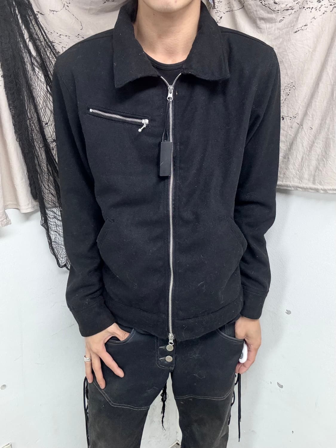 [JACKROSE] Black 2-way Wool Jacket 상품이미지1