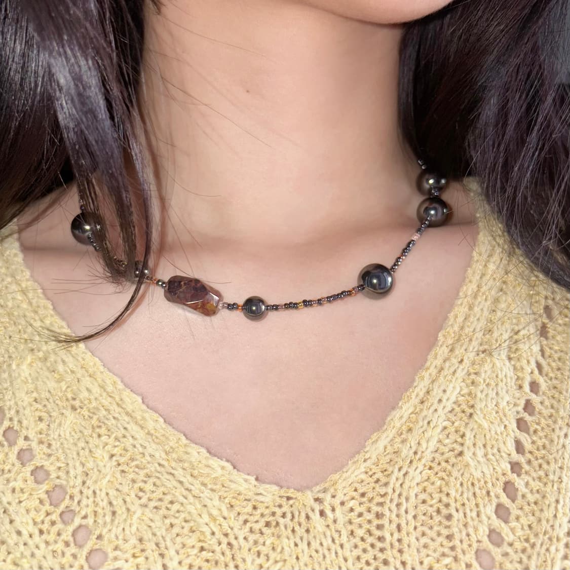 Handmade 오리엔탈 앤틱 펑크 갸루 necklace 상품이미지1