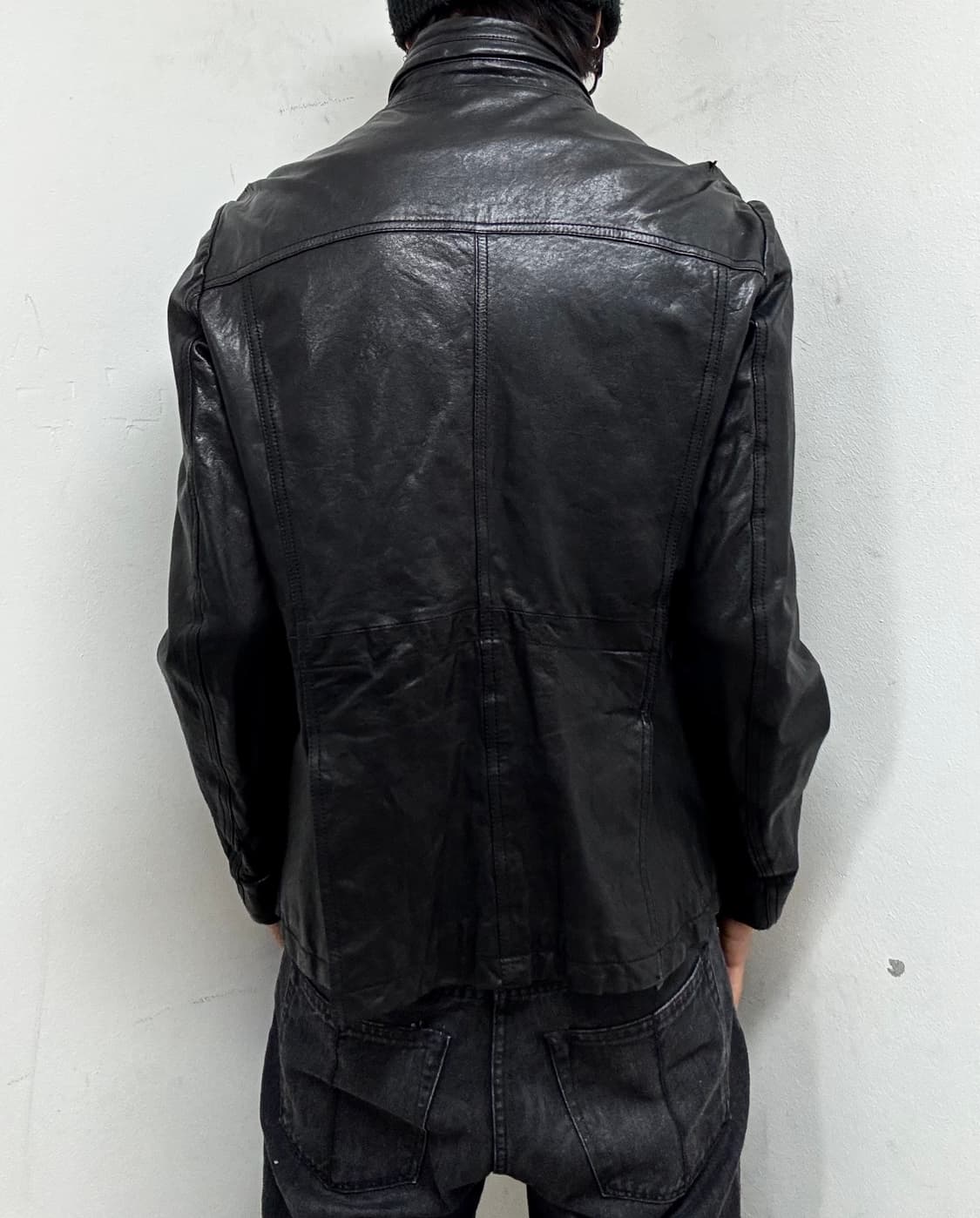 [Leather]Gimmick Pocket Detail Leather J 상품이미지3