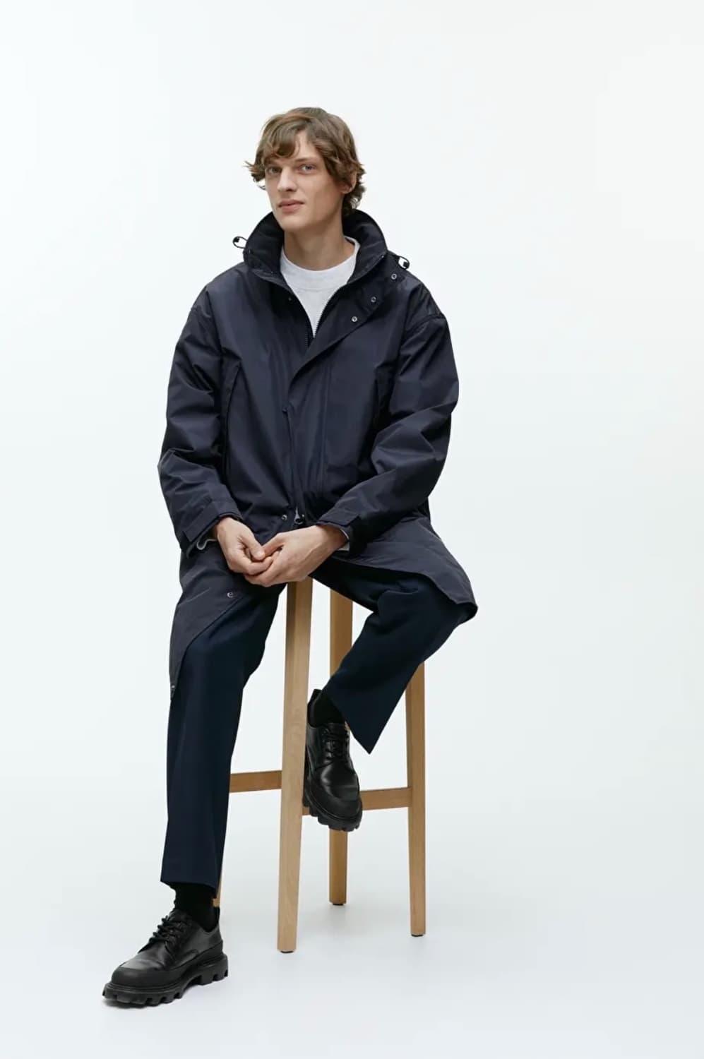 아르켓 ARKET 파카 다크 블루 상품이미지1